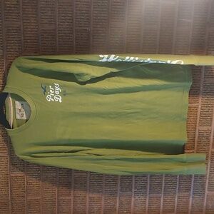 Never Worn Hollister Army green long sleeve SZ Lrg